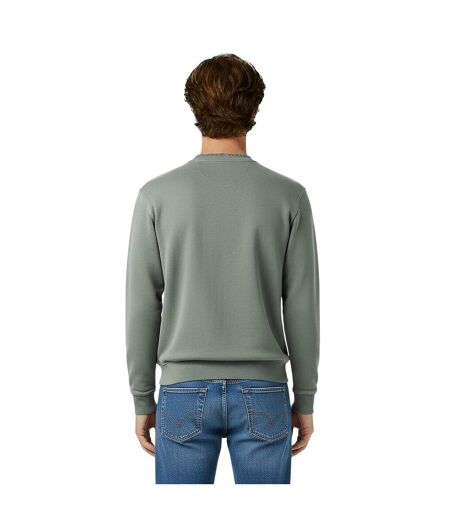 Mens Jacquard Crew Neck Sweatshirt Washed Khaki Jack Wills