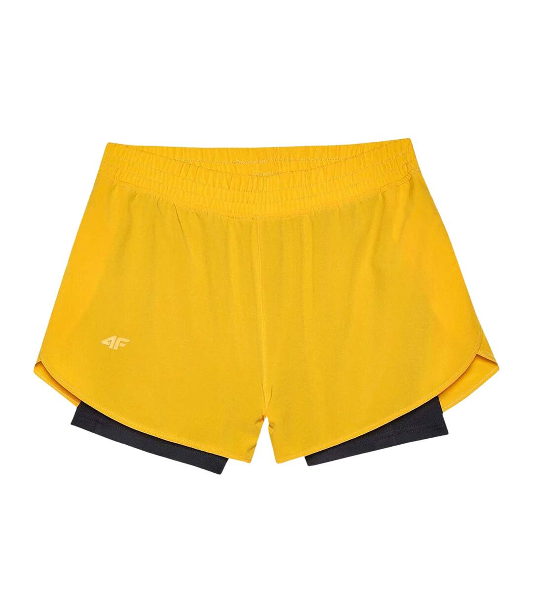 Short Style 2-en-1 Wss24tfshf497 Femme Jaune 4F-2