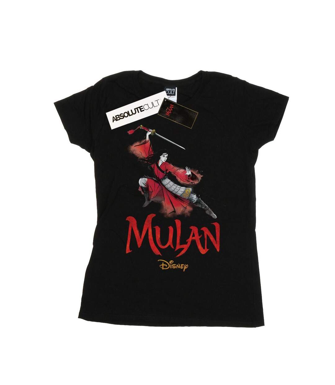 Disney Femme/Les femmes Mulan Movie Pose - T-shirt en coton (Noir) - UTBI30745-1