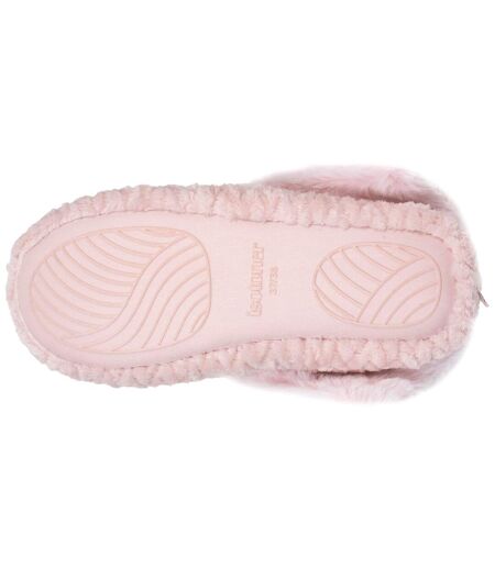 Isotoner Chaussons extra-light Bottillons femme micro éponge, semelle antidérapante
