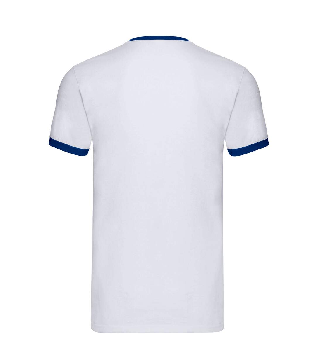 T-shirt homme blanc / bleu roi Fruit of the Loom