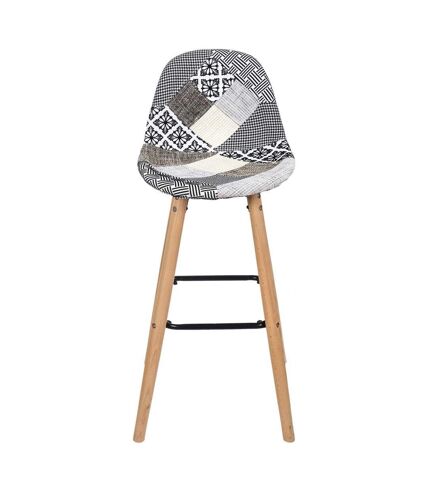 Tabouret de bar scandinave patchwork