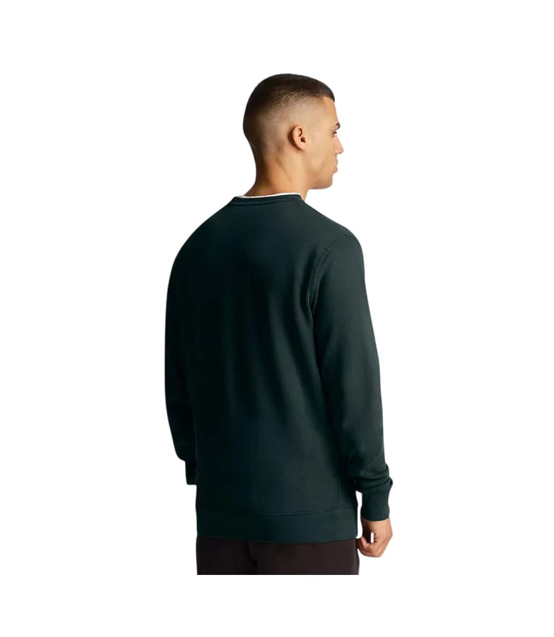 Mens Co-ordinate Print Crew Neck Sweatshirt Green Lyle & Scott-3