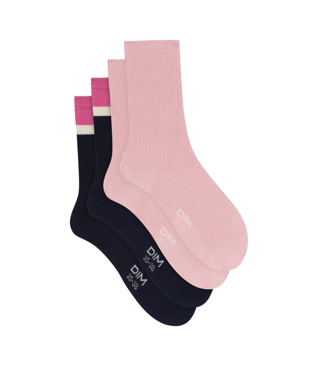 Lot de 2 paires de mi-chaussettes Modal Fancy-2