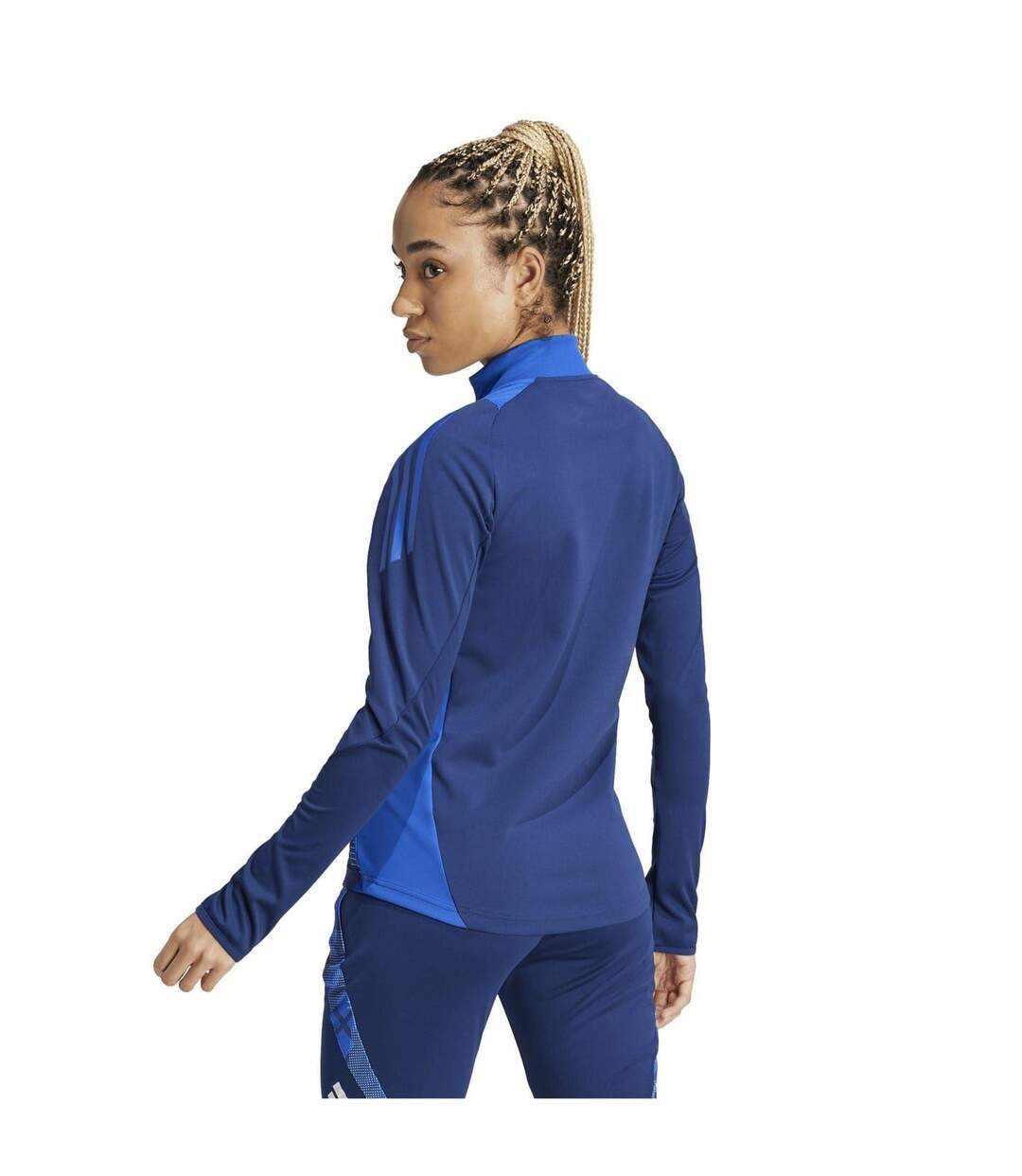Veste Manches Raglan Sport Motif/style Logo Femme Bleu Marine Foncé Adidas-3