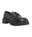 Womens/ladies Venetian Leather Lace Up Boat Shoes Black Dune London-4