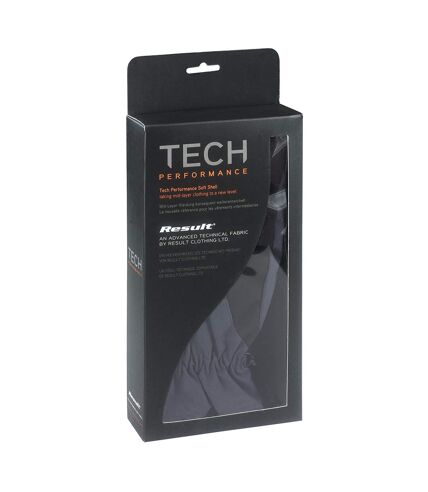 Result TECH Performance Sport Softshell Windproof Water Repellent Gloves (Black) - UTBC870