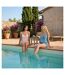 OZABI Pack 2 Pyjamas Courts Femme, Débardeur Satiné et Short 2 Poches-2