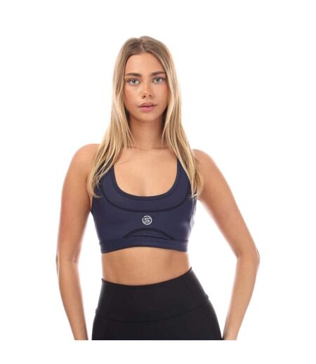 Womens/ladies Series-3 Elite Bra Navy Skins