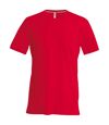 Kariban Mens Slim Fit Short Sleeve Crew Neck T-Shirt (Red)