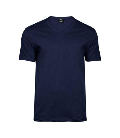 Tee Jays Mens Sof V Neck T-Shirt (Navy) - UTPC5231