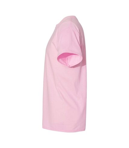 Gildan Mens Heavy Cotton Short Sleeve T-Shirt (Pack of 5) (Light Pink)