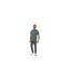 Mens Textured Crew Neck Regular T-shirt Dark Forest Threadbare-1
