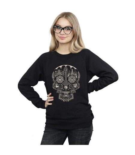 Disney - Sweat COCO SKULL MONO PATTERN - Femme (Noir) - UTBI12193
