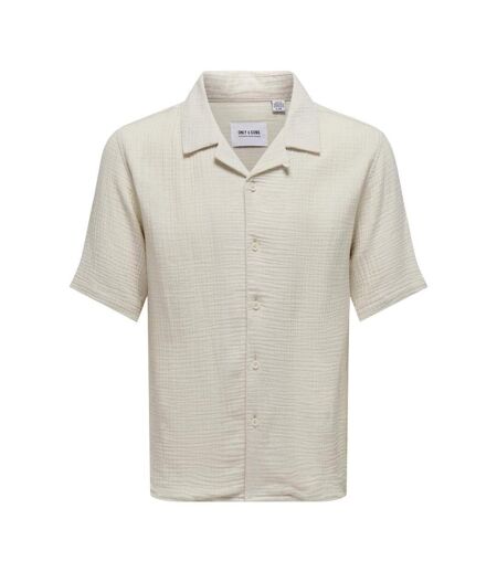 Chemise beige homme only & sons kyle