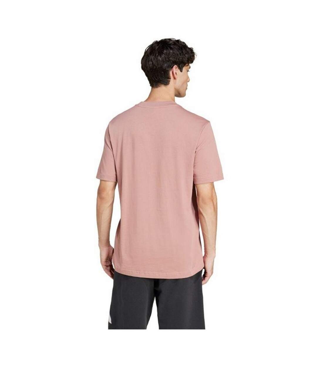 T-shirt Style Petit Logo Essentials Homme Rose Adidas-3