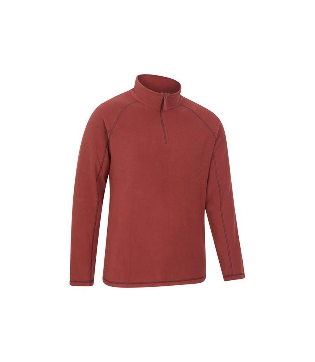 Mens ashbourne ii half zip fleece top burgundy Mountain Warehouse