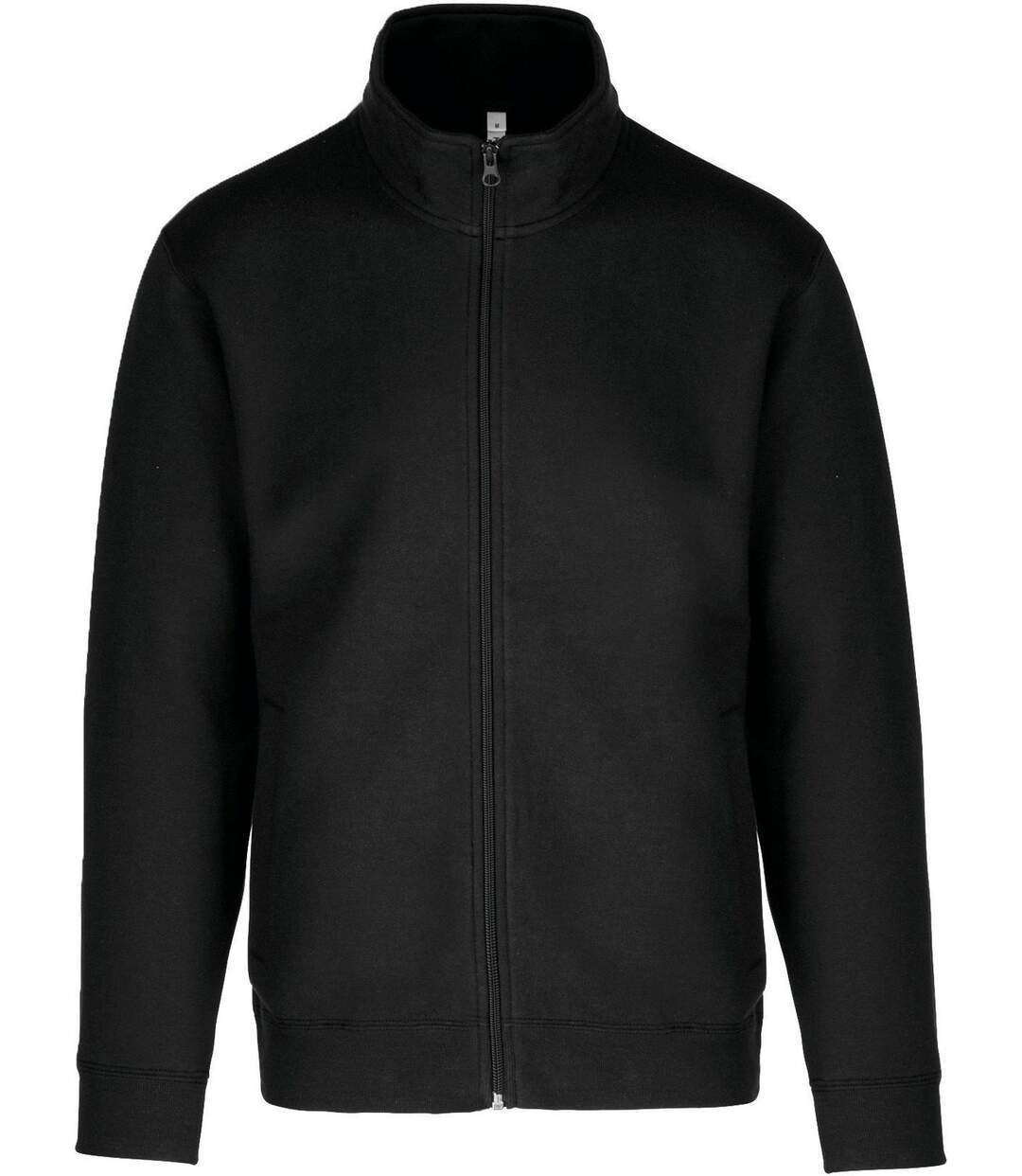 Veste sweat molleton zippée - Homme - K472 - noir