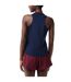 Womens/ladies contrast stretch sport t-shirt navy/burgundy Lacoste-2