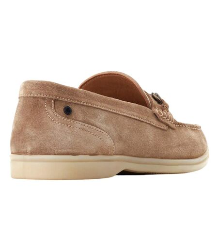 Mens Suede Loafers Sand Base London