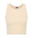 Pack Of 2  Womens/ladies Ribbed Crop Top  Soft Seagrass Lilac Urban Classics-3