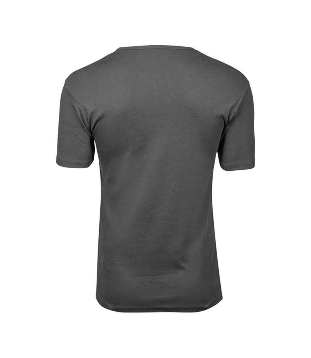 T-shirt À Manches Courtes Homme Gris Pâle Tee Jays-2