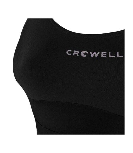 Maillot De Bain 1 Pièce Motif/style Panneau Contrasté Katie Femme Noir Crowell