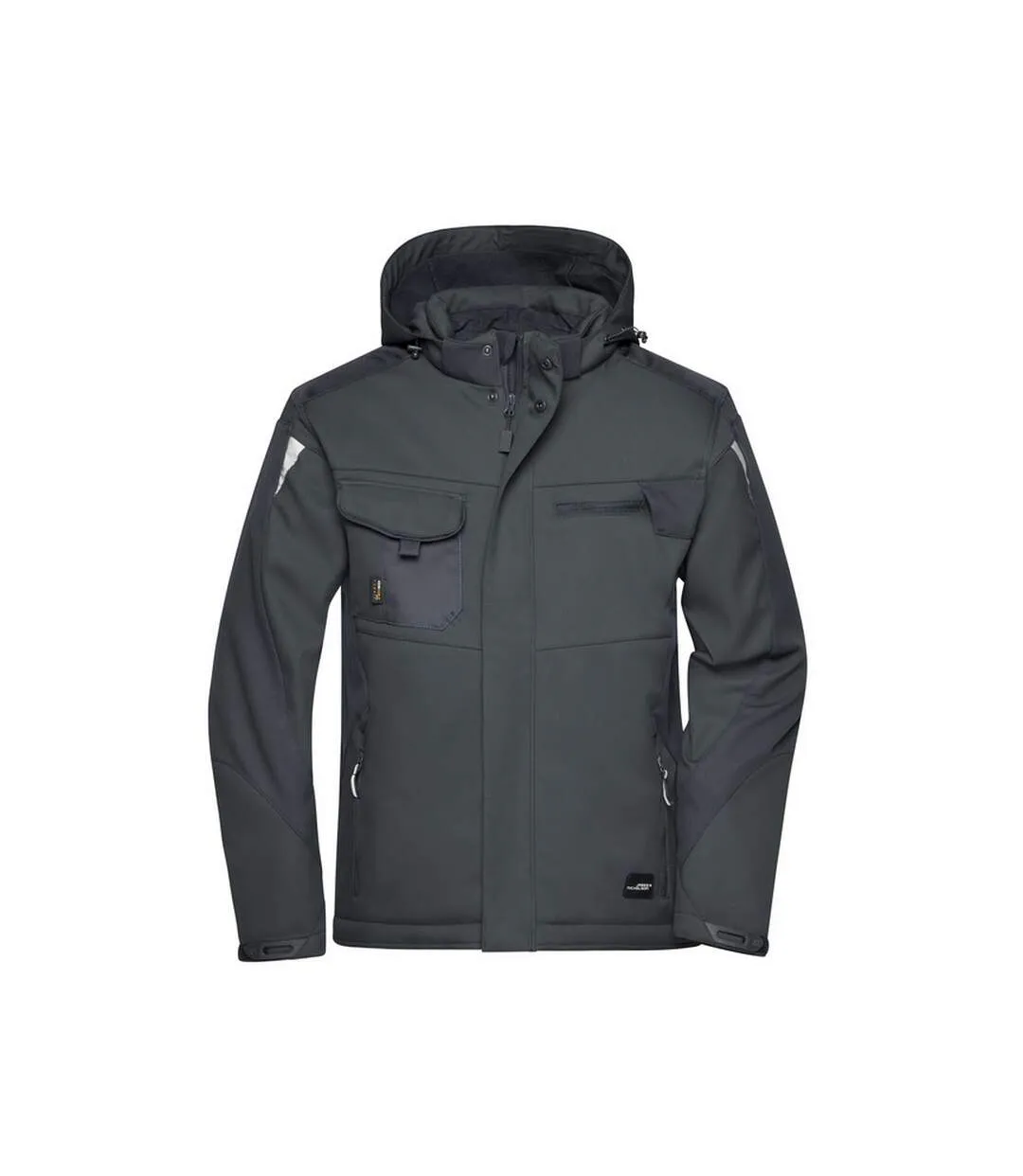 Veste Softshell Craftsmen Adulte Noir James And Nicholson-1