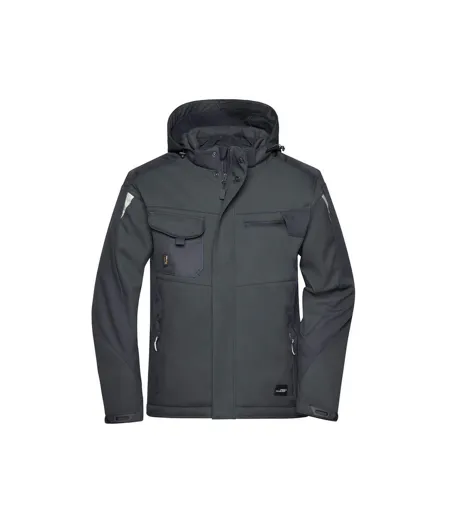 Veste Softshell Craftsmen Adulte Noir James And Nicholson