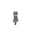 Robe Mi-longue Femme Femme Noir Imprimé Select-1