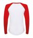 T-shirt femme blanc / rouge Skinni Fit-2