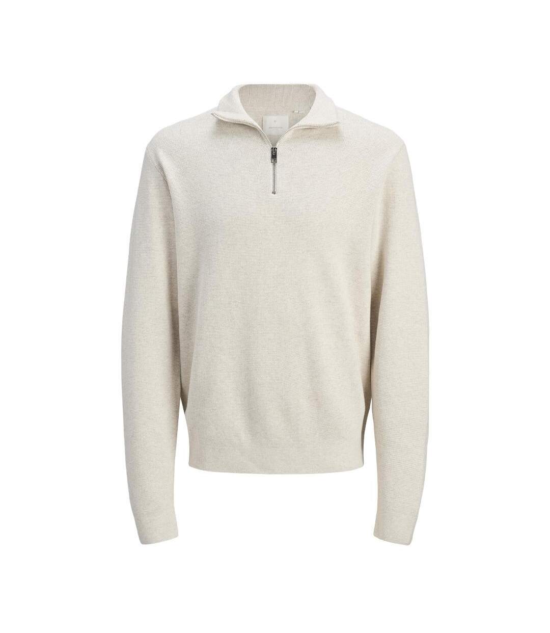 Pull ecru homme jack & jones milanoe-1