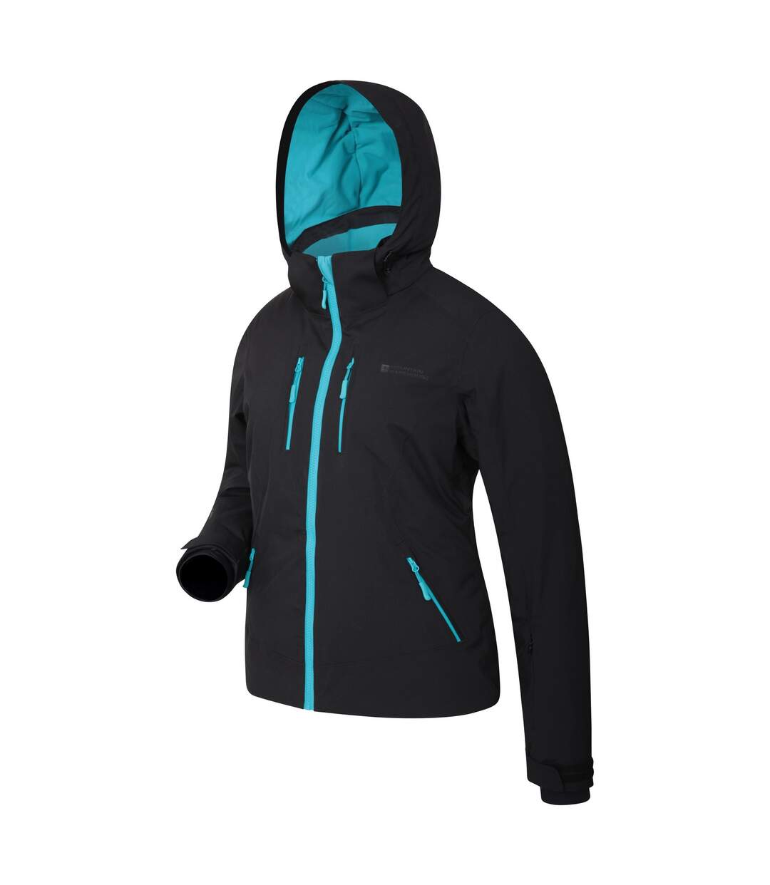 Blouson de ski slopestyle extreme femme carbone Mountain Warehouse-2