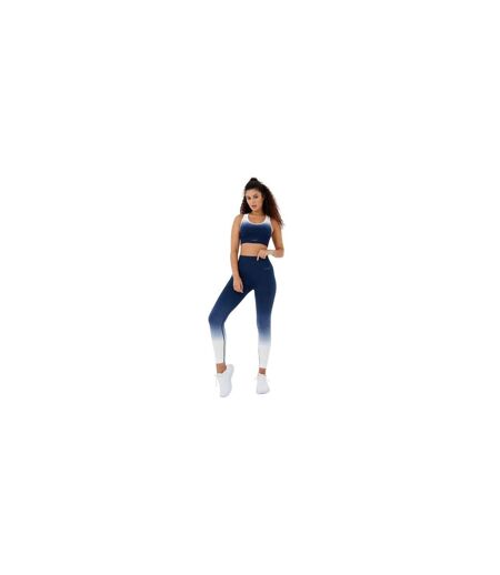 Brassière De Sport Motif/style Ombré Femme Bleu Marine Blanc USA Pro