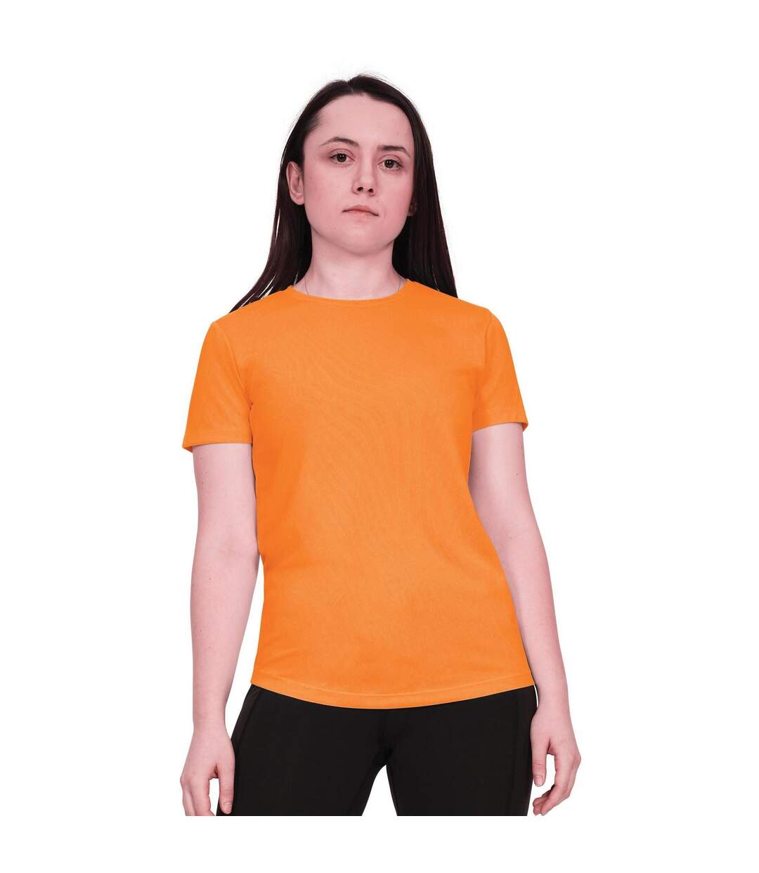 T-shirt original tech femme orange vif Casual Classics