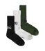 3 Pack Core Sport Ribbbed Top Crew Socks for Men-5