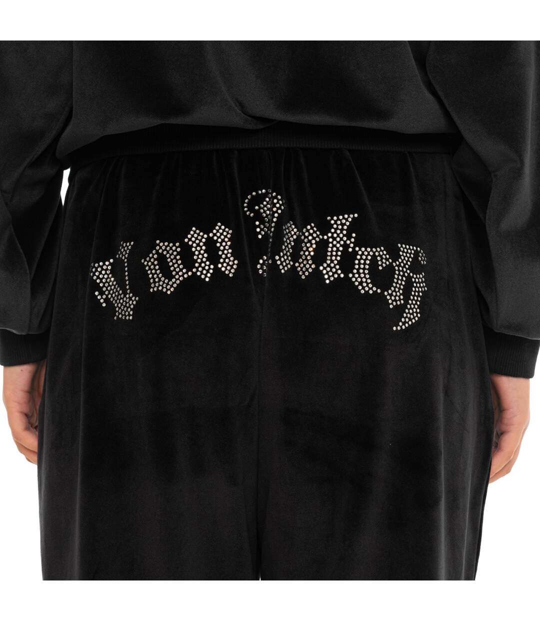 Pantalon de jogging femme envelours avec poches et strass Velvet Vondutch-4