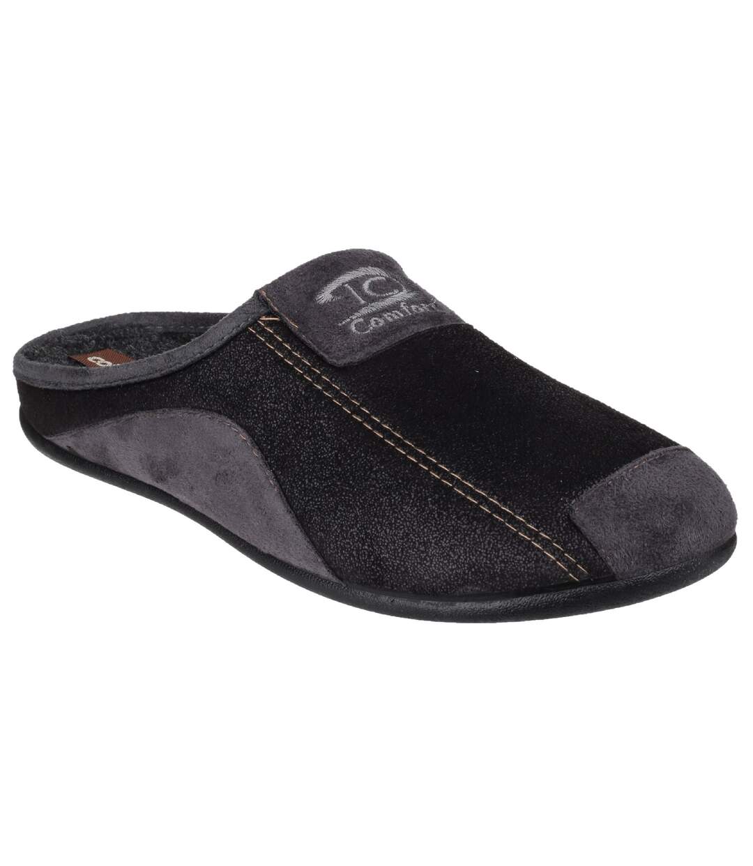 Cotswold Mens Westwell Slip On Mule Slippers (Black) - UTFS4361-1