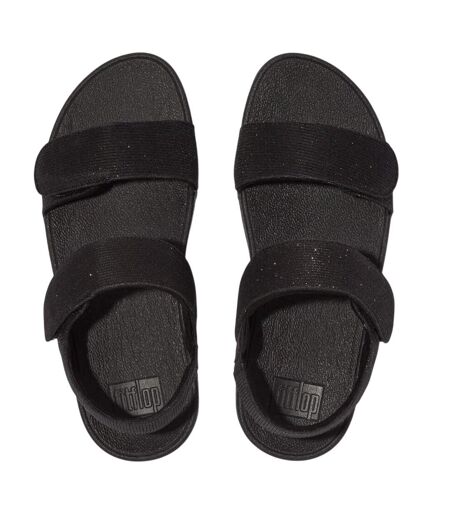 Sandales Motif/style Ajustable Lulu Shimmerlux Femme Tout Noir FitFlop