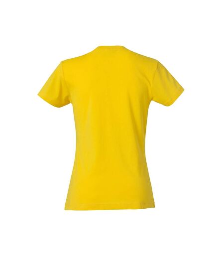 Clique Womens/Ladies Plain T-Shirt (Lemon)