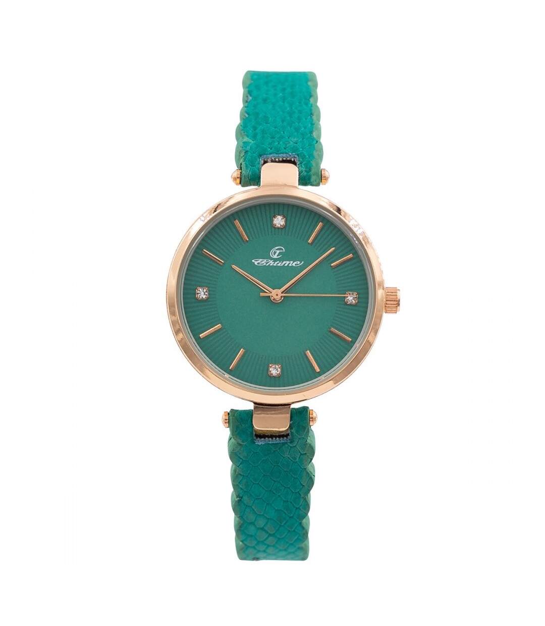 Montre Femme au Bracelet Vert CHTIME-1