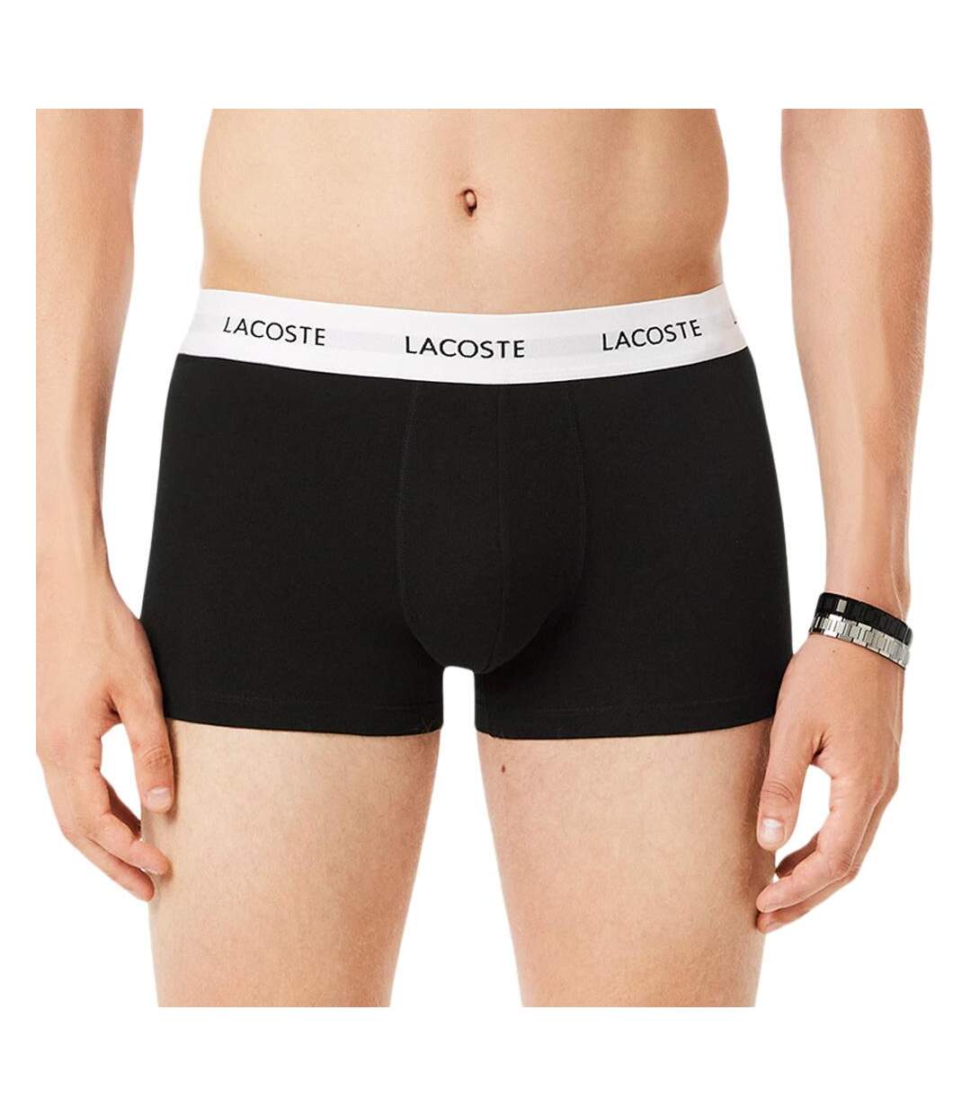 X3 sous-vêtement noir homme lacoste stret - l-2