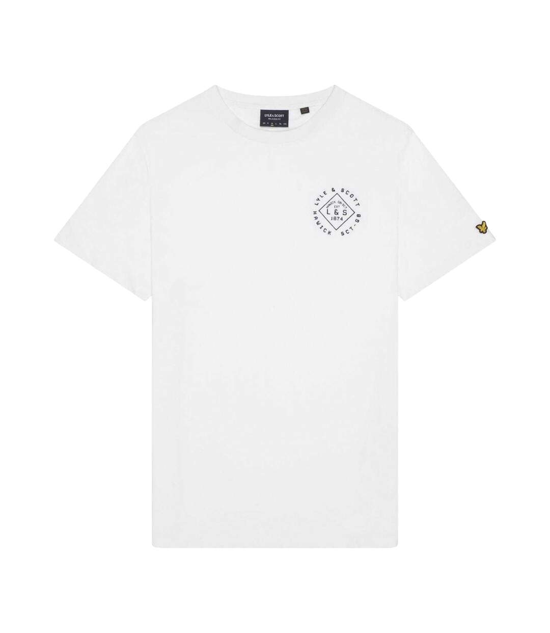 T-shirt Motif Tampon Homme Blanc Lyle & Scott-2