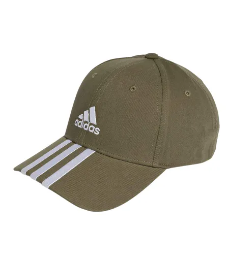 Casquette De Baseball Motif/style 3 Rayures Homme Vert Kaki Adidas