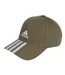 Casquette De Baseball Motif/style 3 Rayures Homme Vert Kaki Adidas-1
