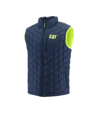 Mens Insulated Body Warmer Blue Caterpillar