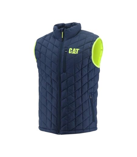 Mens Insulated Body Warmer Blue Caterpillar