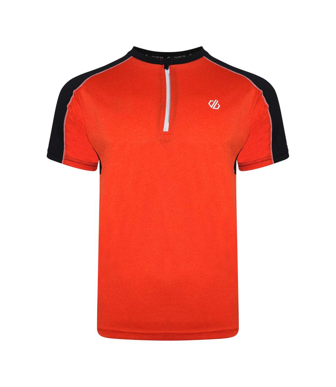 Mens Li Colour Block Half Zip T-shirt Trail Blaze Red Black Dare 2B-1