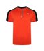 Mens Li Colour Block Half Zip T-shirt Trail Blaze Red Black Dare 2B-1