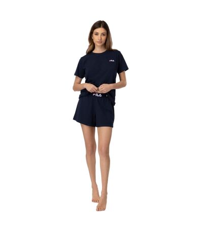 Ensemble de pyjama court femme Navy Fila